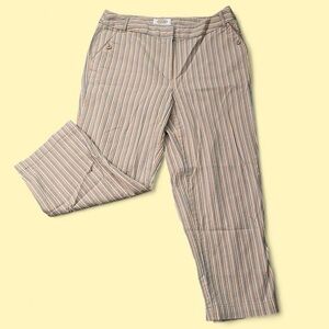 Talbots pastel striped capris